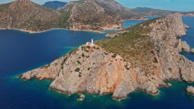 Şimdiki Aydın 'da yer alan antik Knidos kentinin hava manzarası
