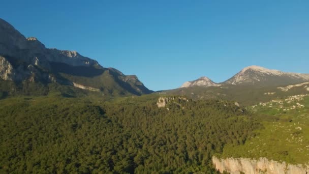 Imagens Aéreas Bela Paisagem Natural Com Cânion Montanha Rochosa Turquia — Vídeo de Stock