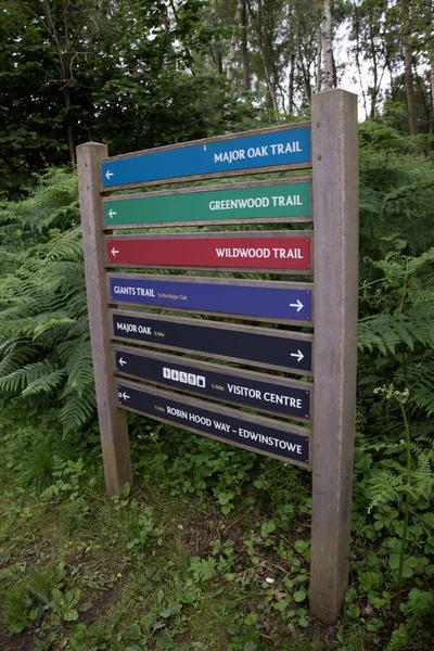 Signs Sherwood Forest — Stock Photo, Image