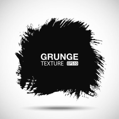 El çizimi grunge arka plan. Fırça darbesi. Satış afişi. Tehlike dokusu. Boş şekiller. Sınır ihlali. Vektör grunge çerçevesi