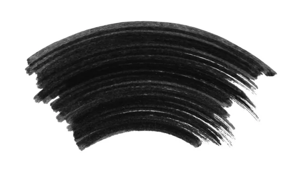 カーブマーカーフレーム グランジブラックアークバナー 水色の円形のスミア ベクターイラスト — ストックベクタ
