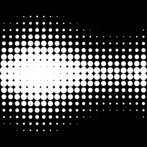 白いグランジのハーフトーンスポット 黒と白の丸ドットテクスチャの背景 ベクトル抽象的なテクスチャ — ストックベクタ