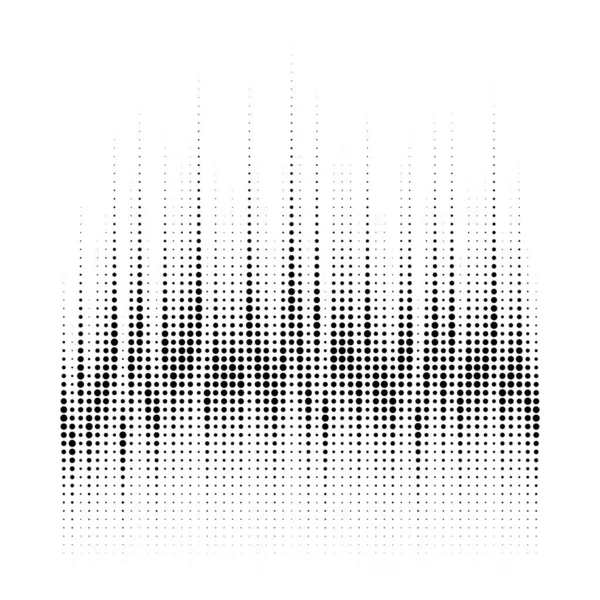 Grunge Demi Ton Points Dégradé Texture Fond Modèle Points Cercle — Image vectorielle