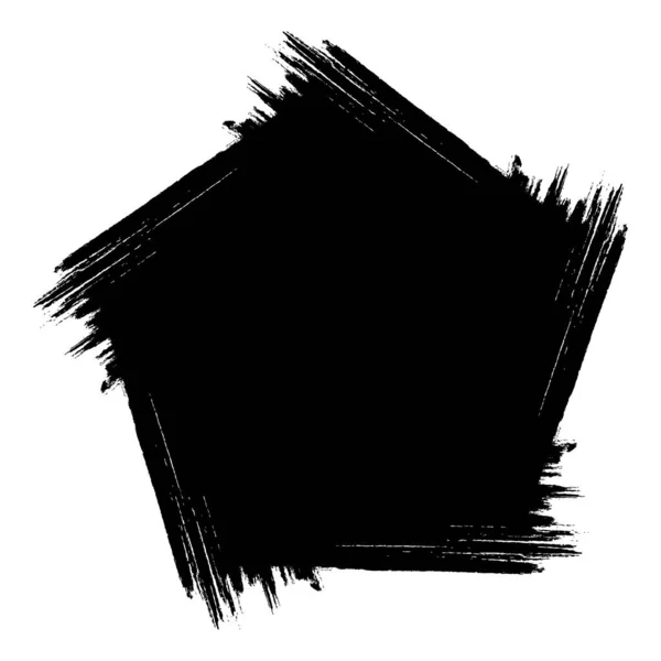 Čmáranice Grunge Frame Ruku Nataženou Kartáči Banner Prodej Pozadí Vektorové — Stockový vektor