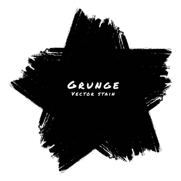 Scribble Stain Grunge Star Frame Hand Drawn Brush Sale Banner — Stock Vector