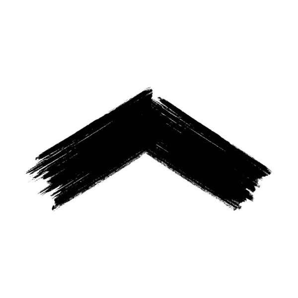 Roof Hand Drawn Brush Grunge Arrow Vector Illustration — Stock Vector