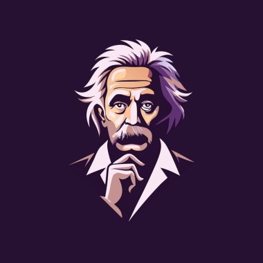 Sakallı adamın düz bir simgesi. 