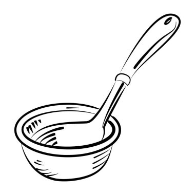 Çizim biçiminde Ladle simgesi 
