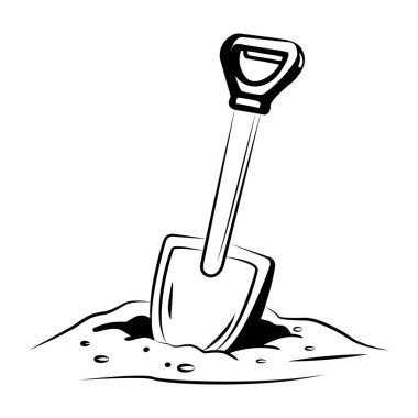 Kuma bir kürek resmi çizdim.