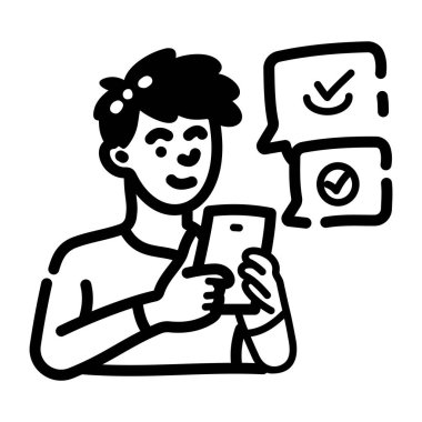 El çizimi biçiminde doğrulama simgesi 