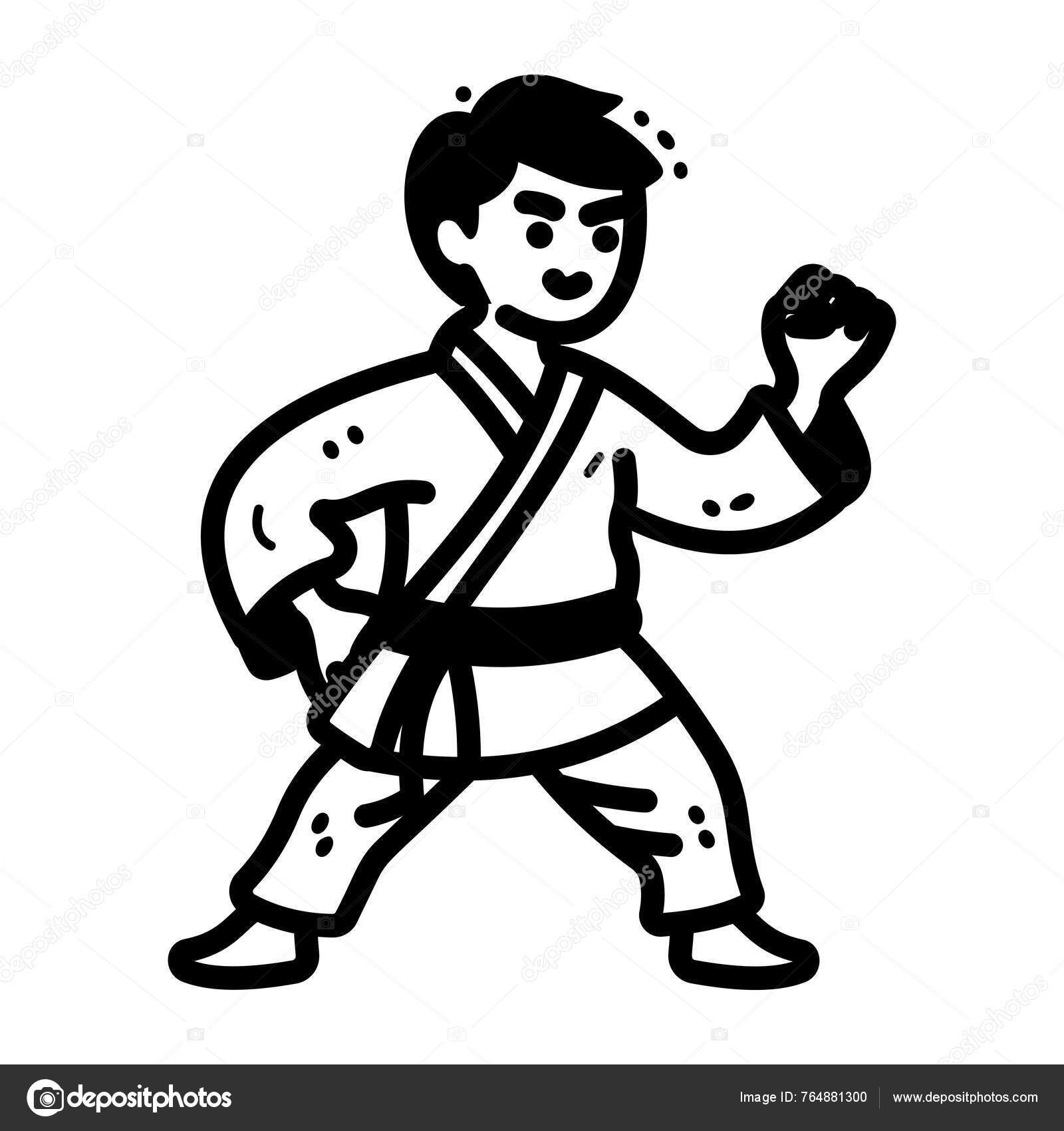 Imagens vetoriais de Kot karate | DepositPhotos, image size:1600x1700