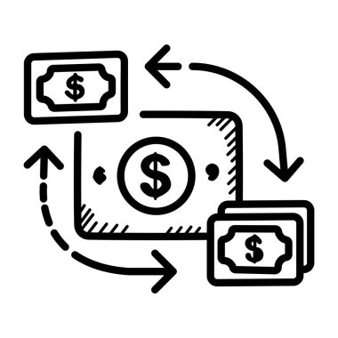 El çizimi biçiminde Roi simgesi 