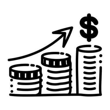 Elle çizilmiş stilde kar büyütme simgesi 