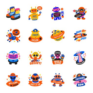 Düz Uzaylı Etiketleri 