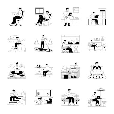 Telework El Çizimleri Paketi 