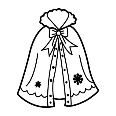 Bir Noel pelerininin karalama simgesi 