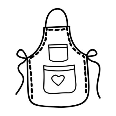 Mutfak önlüğünün kusurlu bir simgesi. 