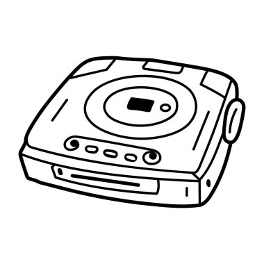 Karalama biçiminde CD oynatıcı simgesi