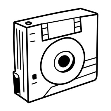 Elle çizilmiş disket simgesi 