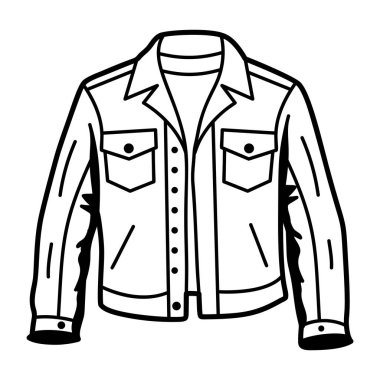 El çizimi biçiminde ceket simgesi 