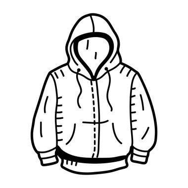 Elle çizilmiş kapüşonlu simge 