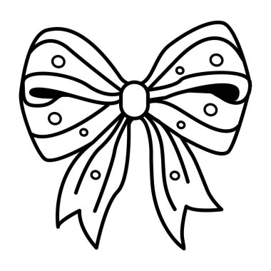 Dekoratif yay karalama stili simgesi