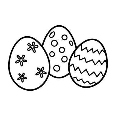 Paschal yumurta simgesi elde çizilmiş