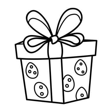 Karalama biçiminde hediye kutusu simgesi
