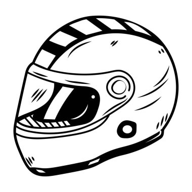 Yarış kaskı ikonik karalama stili