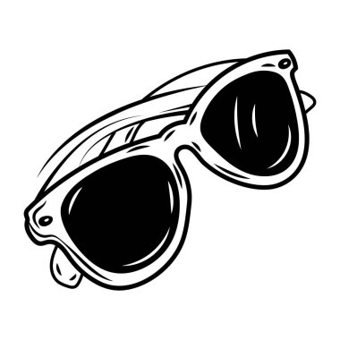 Elle çizilmiş güneş gözlüğü simgesi