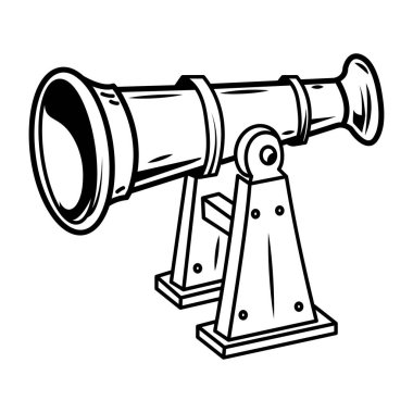 Çizim biçiminde gemi sinyal kornası simgesi