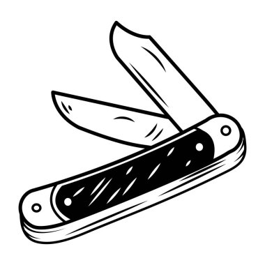 Elle çizilmiş denizci bıçağı simgesi