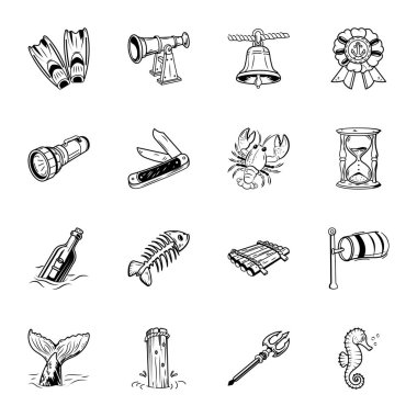 El Çekimi Denizci Simgeleri Paketi 