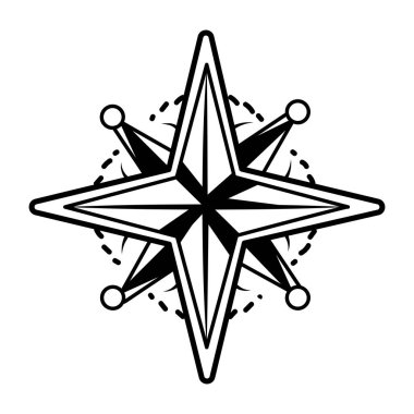 El çizimi biçimdeki deniz yıldızı simgesi