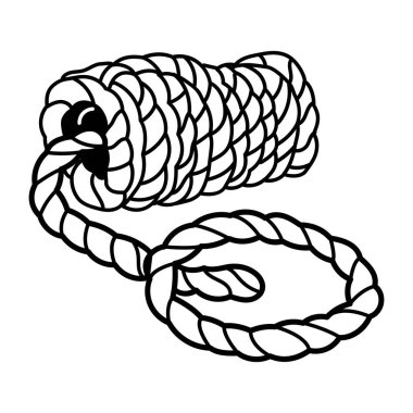 El çizimi biçiminde ipin simgesi