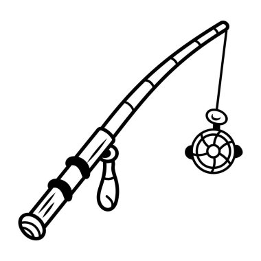 Karalama biçiminde olta simgesi