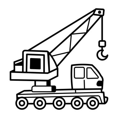 Vinç oyuncağının Doodle vektör simgesi