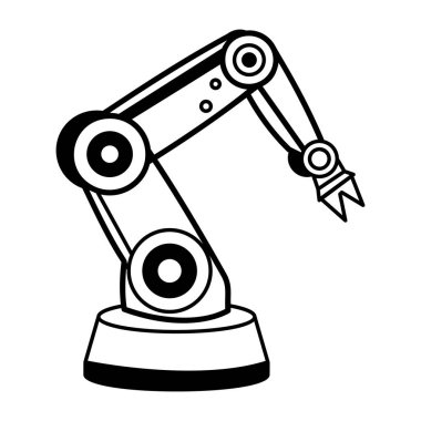 Karalama biçiminde robot simgesi