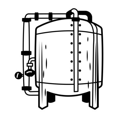 Yakıt tankı simgesi el çizimi biçiminde