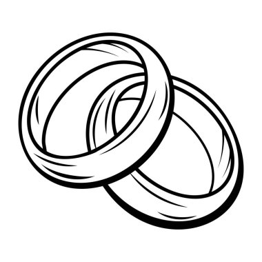 Alyans simgesi karalama stilinde