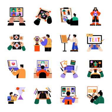 16 Düz Biçim Yaratıcı Çizimler