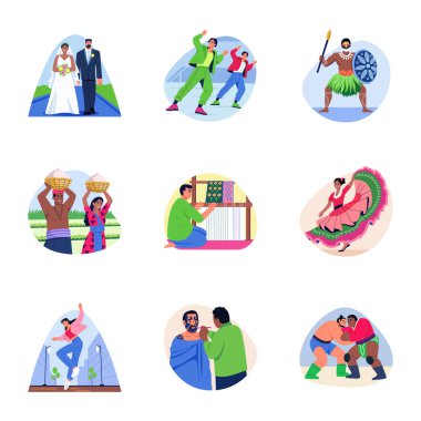 Kültürel Çeşitlilik Paketi Düz Biçim Resimleri  