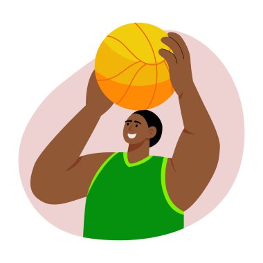 Yakartop oyuncusunun düz bir çizimi