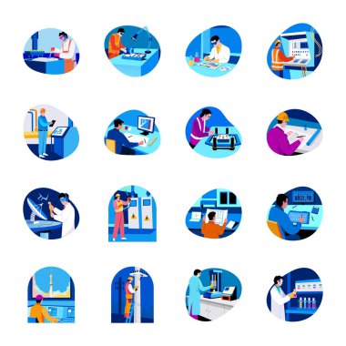 Düz Biçim Uzman İşçi Çizimleri 