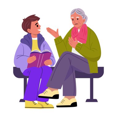 Düz bir resim çizimi nesiller boyu köprüleri gösterir