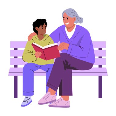 Nesil öğrenmesini gösteren düz bir çizim