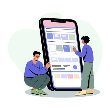 Çalışan bir düz stil çizim takımı