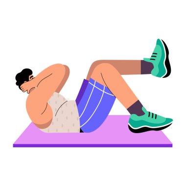 mekik çeken bir karakteri gösteren düz bir çizim