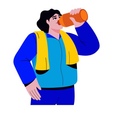 Düz bir içme suyu çizimi