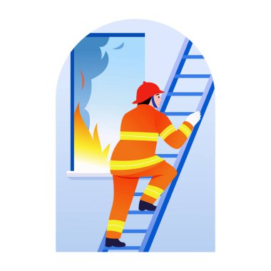 Merdiven kaçışının düz bir çizimi